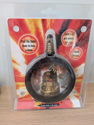 Dalek talking bedside - talking, alarm
